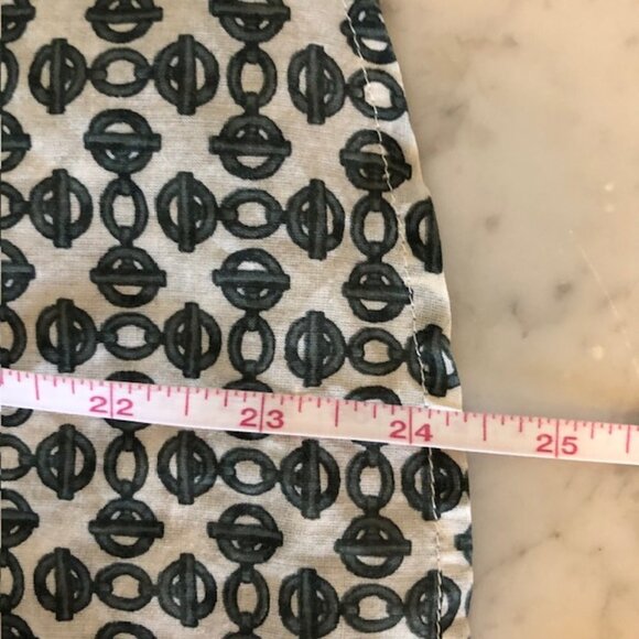 TORY BURCH Toggle Chain Green Cotton Long Sleeve Button Up Banded Collar… - Picture 14 of 16